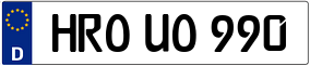 Trailer License Plate